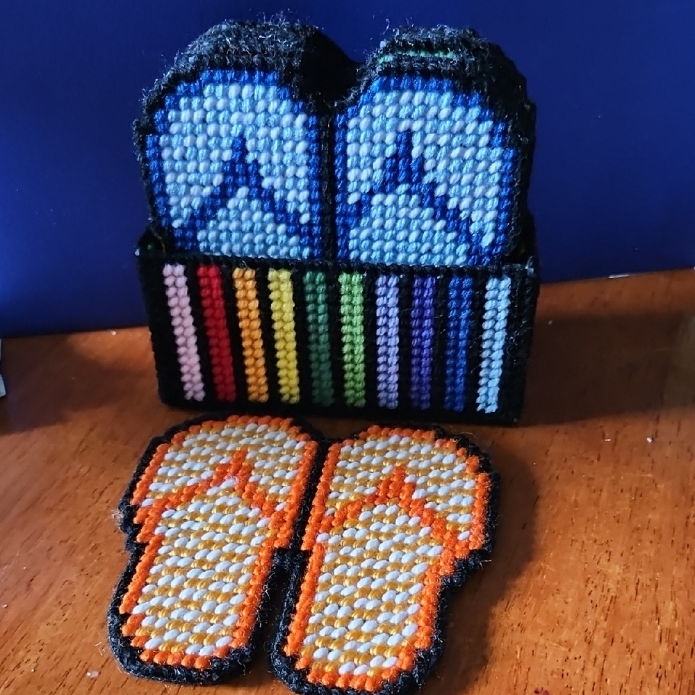 Colorful Flip Flop Coaster Set